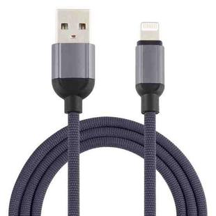 3A USB to 8 Pin Braided Data Cable, Cable Length: 1m(Grey)