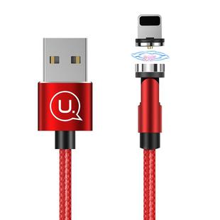 USAMS US-SJ472 U59 2.4A 8 Pin Rotating Aluminum Alloy Magnetic Charging Cable, Length:1m(Red)