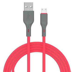 IVON CA78 2.4A Micro USB Fast Charging Data Cable, Length: 1m (Red)