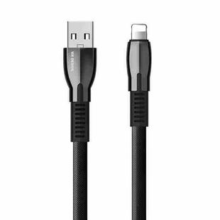 WK WDC-107i 1m 2.4A Saint Zinc Alloy Series USB to 8 Pin Data Sync Charging Cable (Black)