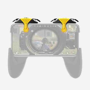 Mini Eating Chicken Mobile Phone Trigger Shooting Controller Handle Auxiliary Button (Yellow)