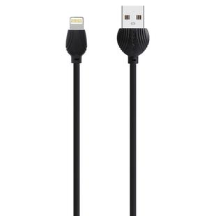 awei CL-63 2.5A 8 Pin Charging + Transmission Aluminum Alloy Data Cable, Length: 1m(Black)