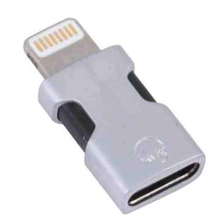 Portable 8 Pin to USB-C/Type-C Audio Adapter (Silver)