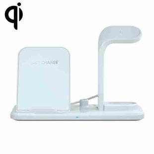 N35 3 in 1 Separated Design Quick Wireless Charger for iPhone, Apple Watch, AirPods(White)