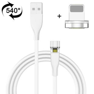 2m USB to 8 Pin 540 Degree Rotating Magnetic Charging Cable (White)