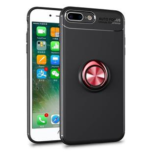 Metal Ring Holder 360 Degree Rotating TPU Case for iPhone 8 Plus & 7 Plus (Black+Red)