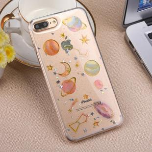 For iPhone 8 Plus & 7 Plus Star Pattern TPU Protective Back Cover Case (Transparent)