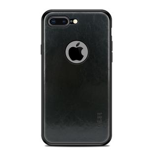 MOFI Shockproof PC+TPU+PU Leather Protective Back Case for iPhone 7 Plus(Black)