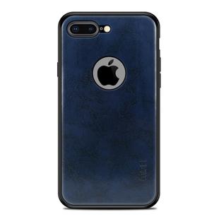 MOFI Shockproof PC+TPU+PU Leather Protective Back Case for iPhone 7 Plus(Blue)