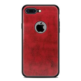 MOFI Shockproof PC+TPU+PU Leather Protective Back Case for iPhone 7 Plus(Red)