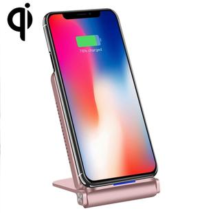Q200 5W ABS + PC Fast Charging Qi Wireless Fold Charger Pad(Rose Gold)