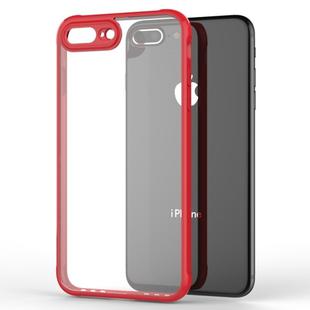 Transparent Acrylic + TPU Airbag Shockproof Case for iPhone 8 Plus & 7 Plus (Red)