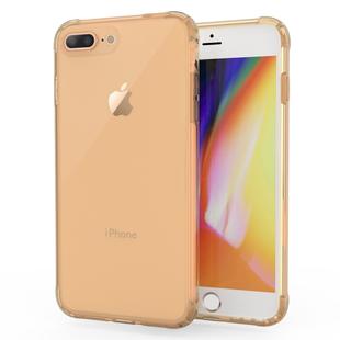 Transparent TPU Airbag Shockproof Case for iPhone 8 Plus & 7 Plus (Gold)