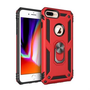 Sergeant Armor Shockproof TPU + PC Protective Case for iPhone 7 / 8 Plus, with 360 Degree Rotation Holder (Red)