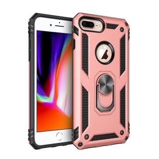 Sergeant Armor Shockproof TPU + PC Protective Case for iPhone 7 / 8 Plus, with 360 Degree Rotation Holder (Rose Gold)
