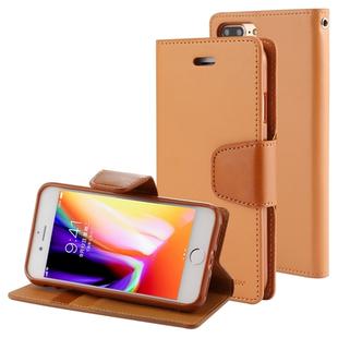 GOOSPERY SONATA DIARY for iPhone 8 Plus & 7 Plus Business Style Magnetic Clasp Horizontal Flip Leather Case with Holder & Card Slots & Wallet(Coffee)