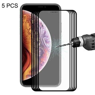 For iPhone X / XS ENKAY Hat-Prince 0.2mm 9H 2.5D Full Screen Tempered Glass Film(Black)