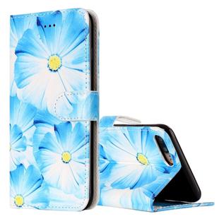 For iPhone 8 Plus & 7 Plus Orchid Pattern Horizontal Flip Leather Case with Holder & Card Slots & Wallet