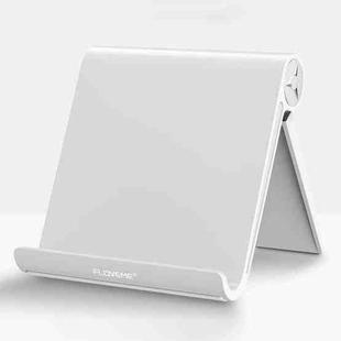 FLOVEME 0-100 Degree Swivel Adjustable ABS Stand Desktop Phone Holder, For iPad, iPhone, Galaxy, Huawei, Xiaomi, HTC, Sony, and other Mobile Phones or Tablets(White)