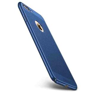 MOFI for iPhone 8 Plus Honeycomb Texture Breathable PC Shockproof Protective Back Case (Blue)