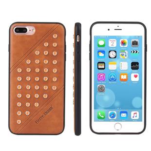 Star Series Retro Crazy Horse Texture PU Leather Case for iPhone 8 Plus / 7 Plus (Brown)