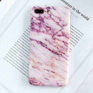 For iPhone 8 Plus & 7 Plus Black Marble Pattern TPU Full Coverage Shockproof Protective Back Cover Case