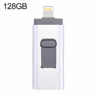 easyflash RQW-01B 3 in 1 USB 2.0 & 8 Pin & Micro USB 128GB Flash Drive(Silver)