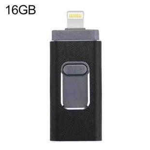 easyflash RQW-01B 3 in 1 USB 2.0 & 8 Pin & Micro USB 16GB Flash Drive(Black)