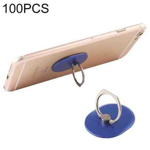 100 PCS Universal Oval Shape 360 Degree Rotatable Ring Stand Holder for Almost All Smartphones(Blue)
