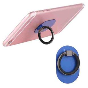 Universal Phone Adhesive Metal Plate 360 Degree Rotation Stand Finger Grip Ring Holder(Blue)