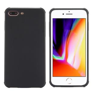 For iPhone 8 Plus & 7 Plus Dropproof Protective Soft TPU Back Case Cover(Black)