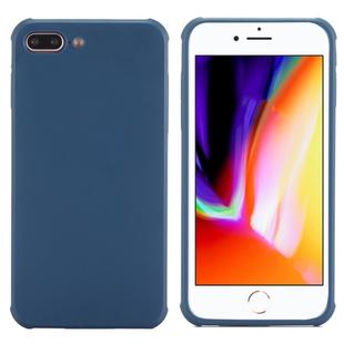 For iPhone 8 Plus & 7 Plus Dropproof Protective Soft TPU Back Case Cover(Blue)