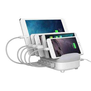 ORICO DUK-5P 40W 5 USB Ports Smart Charging Station with Phone & Tablet Stand(White)