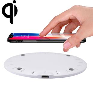 5V 2A Fast Charging Qi Wireless Charger Pad Station with Micro USB Cable(White)