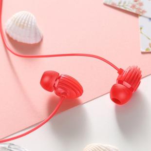 JOYROOM JR-EL112S Conch II 3.5mm Plug Wired Control In-Ear Earphone with Mic, For iPhone, iPad, Galaxy, Huawei, Xiaomi, LG, HTC and Other Smart Phones(Red)