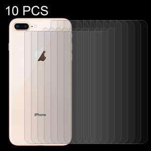 10 PCS for iPhone 8 Plus & 7 Plus 0.3mm 9H Surface Hardness 2.5D Curved Edge Explosion-proof Premium Tempered Glass Back Screen Protector