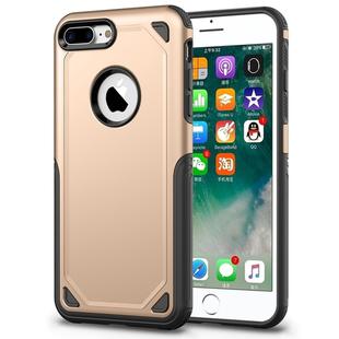For iPhone 8 Plus & iPhone 7 Plus Shockproof Rugged Armor Protective Case(Gold)