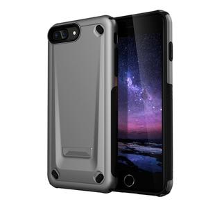 Ultra-thin TPU+PC Mechanic Shockproof Protective Case for iPhone 8 Plus & 7 Plus (Grey)