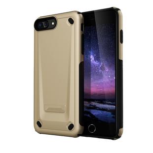 Ultra-thin TPU+PC Mechanic Shockproof Protective Case for iPhone 8 Plus & 7 Plus (Gold)