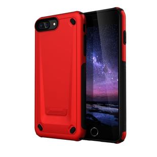 Ultra-thin TPU+PC Mechanic Shockproof Protective Case for iPhone 8 Plus & 7 Plus (Red)