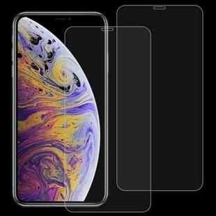 For iPhone XS Max 2pcs 9H 2.5D Tempered Glass Film