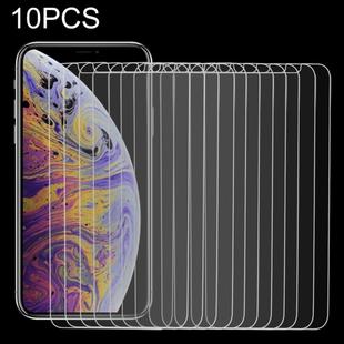 For iPhone XS / X 10pcs 9H 2.5D Tempered Glass Film