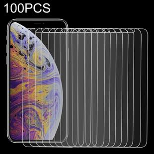 For iPhone XS / X 100pcs 9H 2.5D Tempered Glass Film