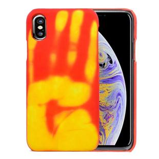 For iPhone XS Max Thermal Sensor Discoloration Protective Back Cover Case(Orange)