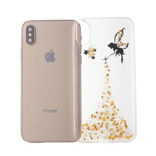 For iPhone XS Max Epoxy Angel Pattern Soft Case