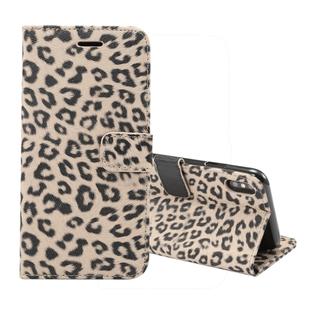 Leopard Pattern Horizontal Flip Leather Case for  iPhone XS Max , With Holder & Card Slots(Brown)