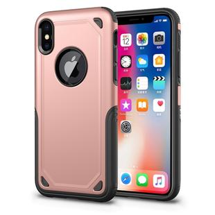 Shockproof Rugged Armor Protective Case for  iPhone XS Max(Rose Gold)