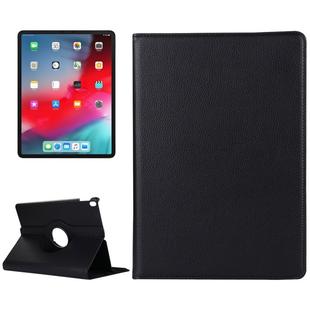 Litchi Texture Horizontal Flip 360 Degrees Rotation Leather Case for iPad Pro 11 inch (2018)，with Holder (Black)
