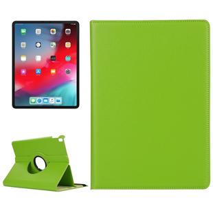 Litchi Texture Horizontal Flip 360 Degrees Rotation Leather Case for iPad Pro 11 inch (2018)，with Holder (Green)