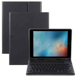 For iPad Pro 9.7 / 9.7 inch 2017 / 9.7 2018 / Air / Air 2 IP071 Separable ABS Smart Bluetooth Keyboard + Litchi Texture Horizontal Flip Leather Tablet Case (Black)